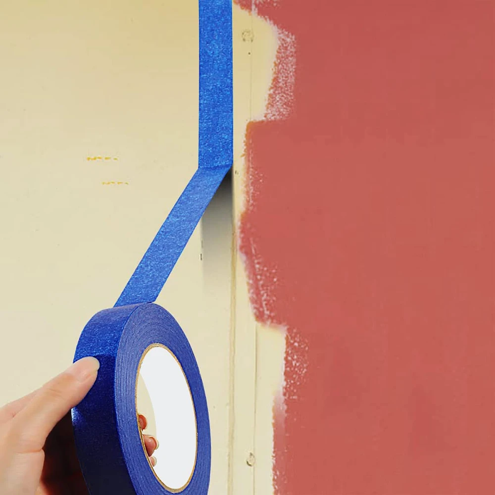 2 .Blue Painters Tape for Exterior Wall Masking